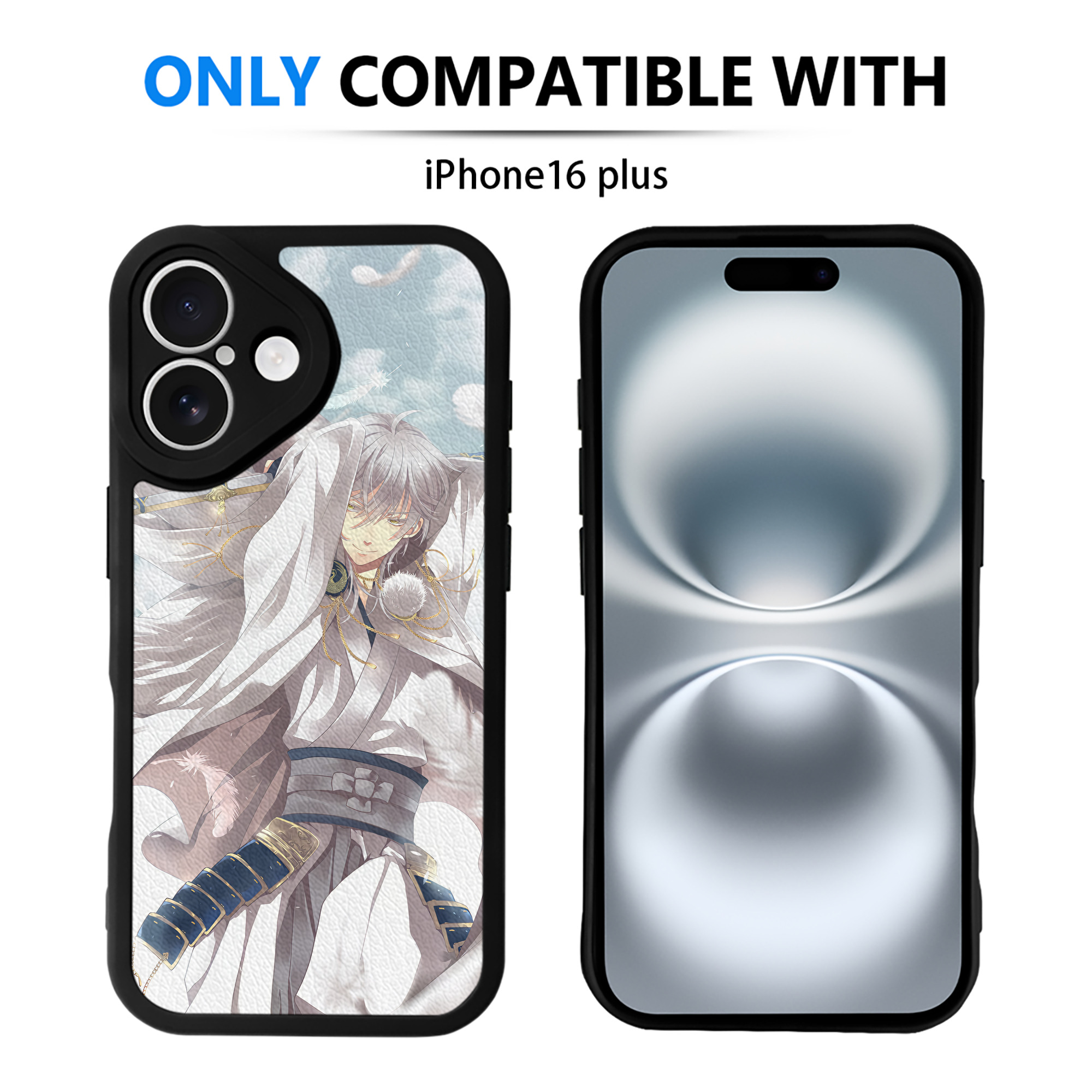 （画像用） 刀剣乱舞 Touken Ranbu 【iPhone 16シリーズ対応】シリコンスマホケース（レザー調） 材質：シリコン
